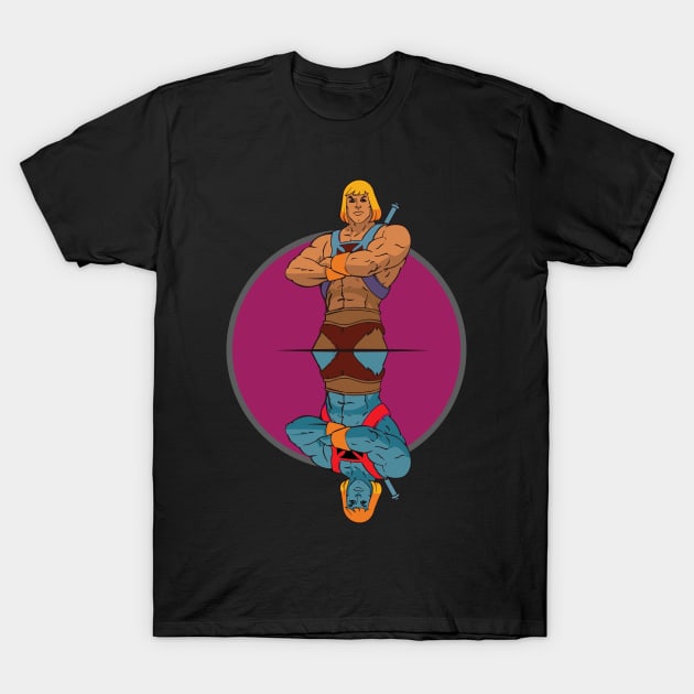 he-man vs evil he-man T-Shirt by yorkphotog